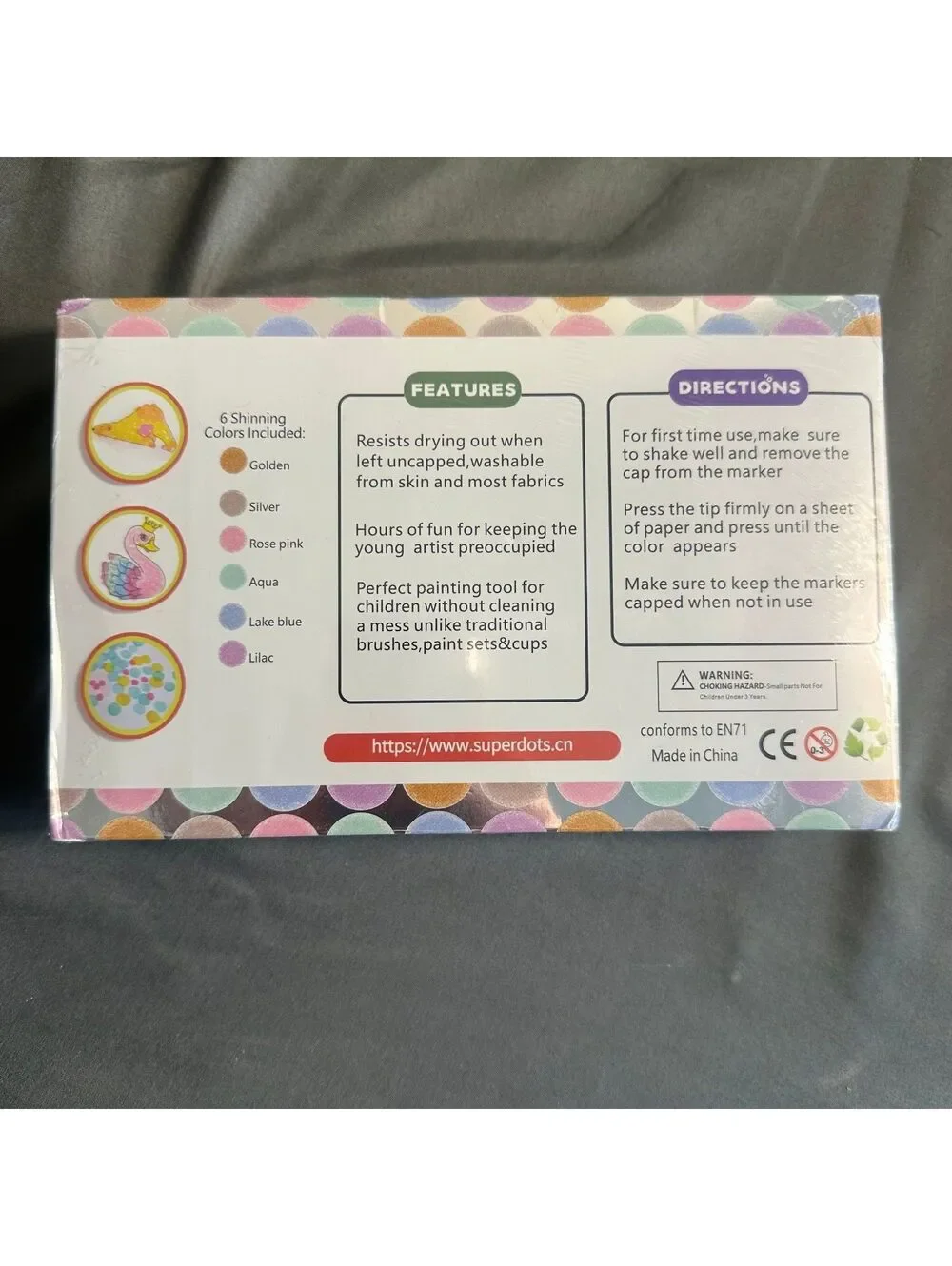 Super Dotz 6 Pack Kid Safe Bingo Dobbers Ink Stamp